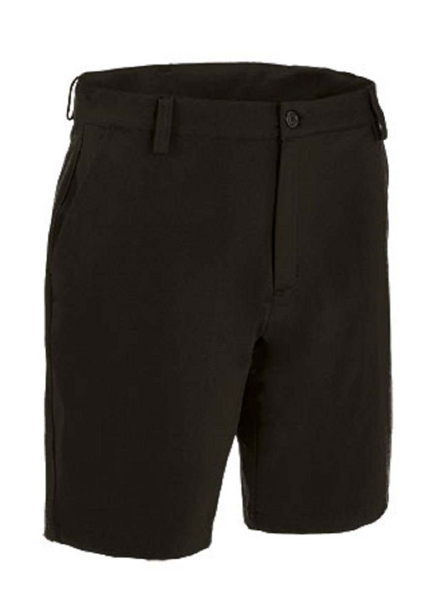 Bermuda chino bi-élastique pour homme - NAPOLES - noir