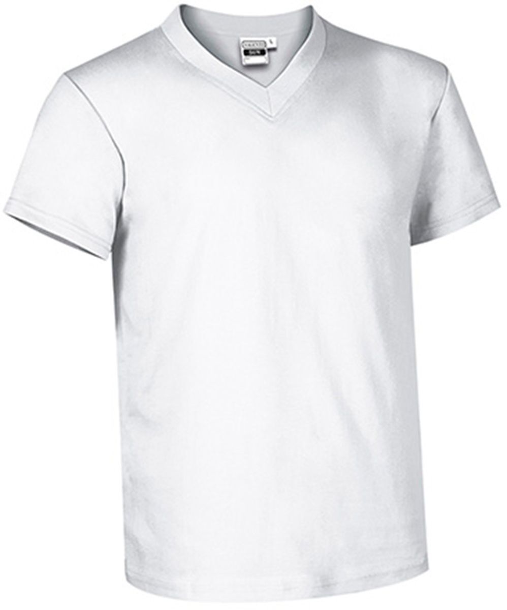 T-shirt manches courtes - Col V - Homme - réf SUN - blanc