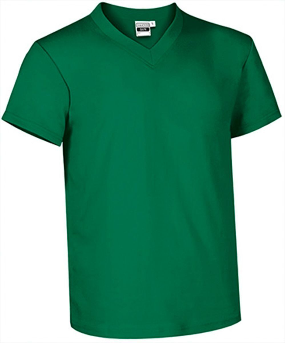 T-shirt manches courtes - Col V - Homme - réf SUN - vert kelly