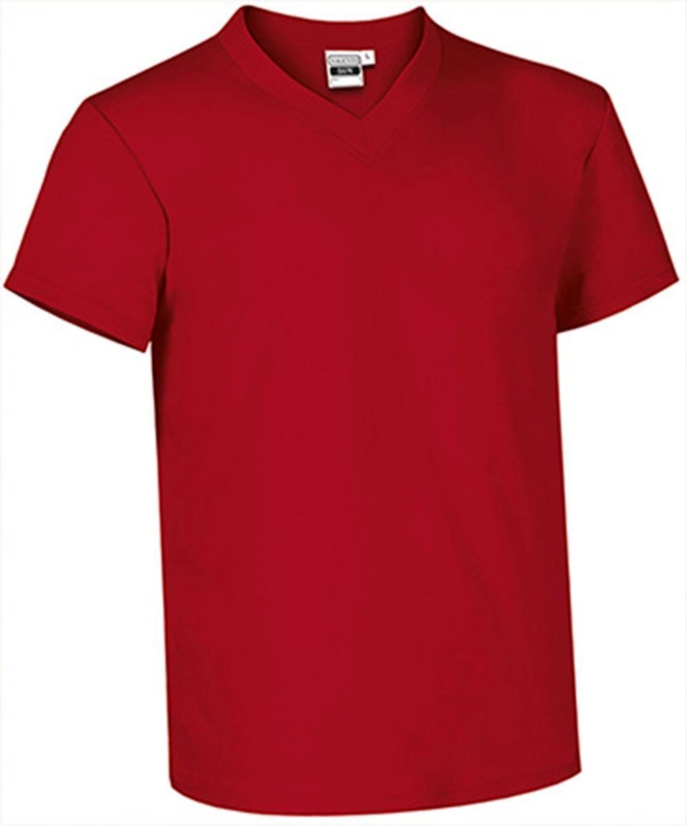 T-shirt manches courtes - Col V - Homme - réf SUN - rouge