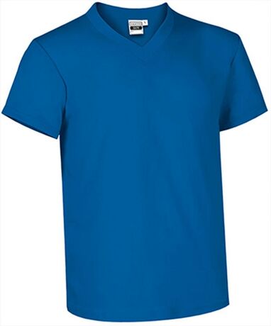 T-shirt manches courtes - Col V - Homme - réf SUN - bleu roi