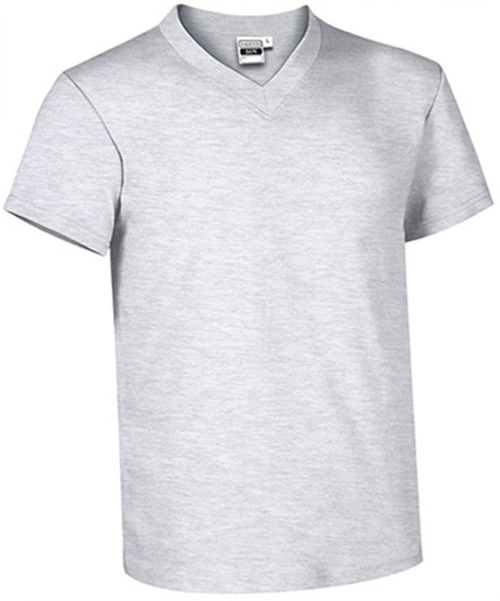 T-shirt manches courtes - Col V - Homme - réf SUN - blanc chiné