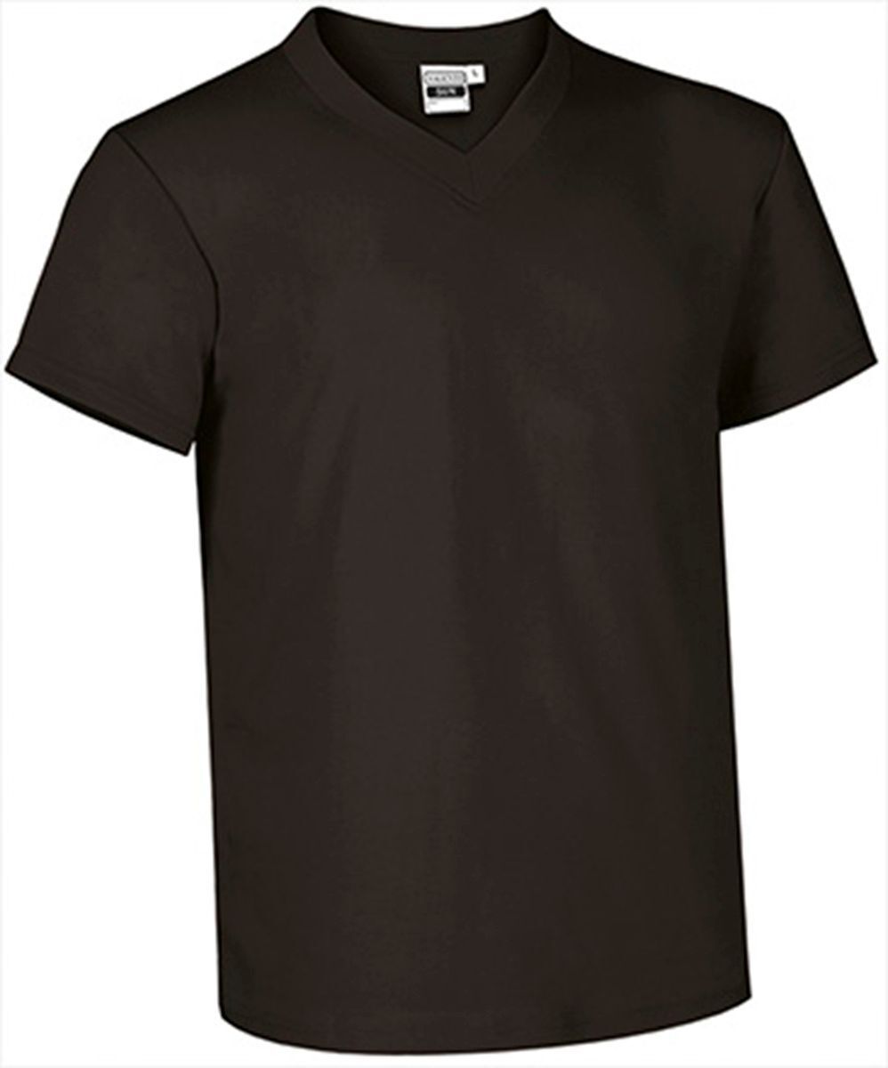 T-shirt manches courtes - Col V - Homme - réf SUN - noir