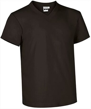 T-shirt manches courtes - Col V - Homme - réf SUN - noir