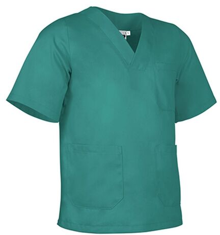 Tunique de travail - Col V - Femme - réf LINK - vert chirurgien