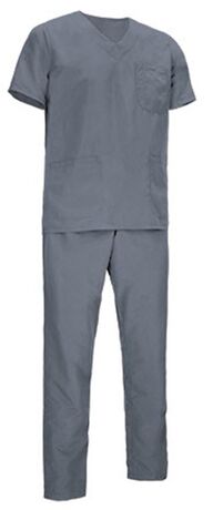 Ensemble médical blouse et pantalon - réf LEIDEN - gris ciment