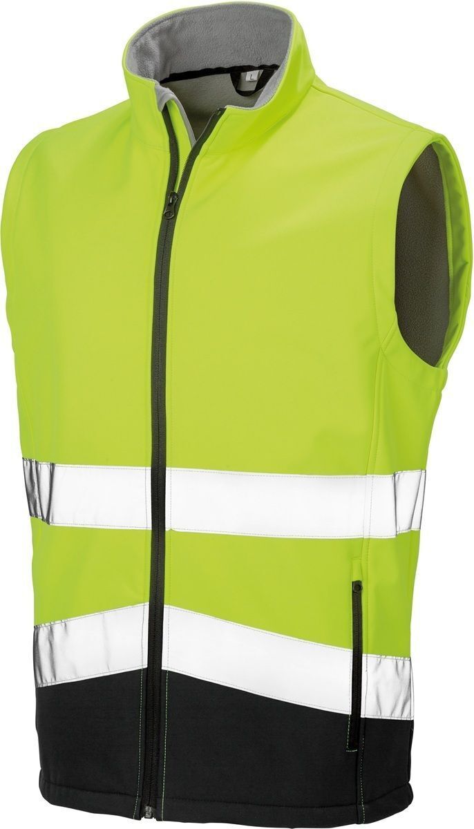 Gilet de sécurité softshell - R451X - Jaune et noir