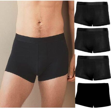Lot de 4 boxers Homme - coton - noir - ST9691