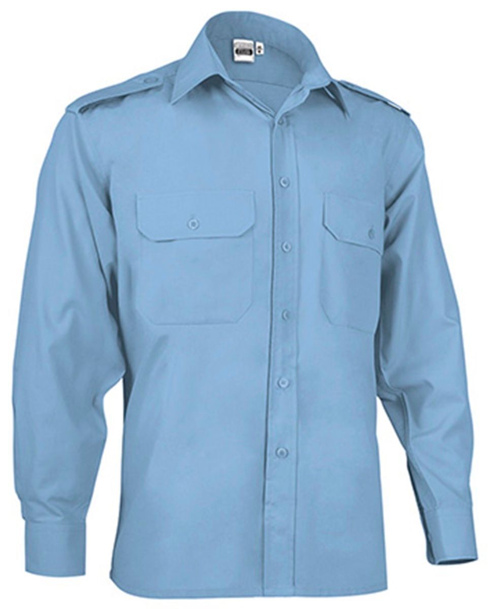 Chemise manches longues - Homme - VIGILANT ML - bleu ciel