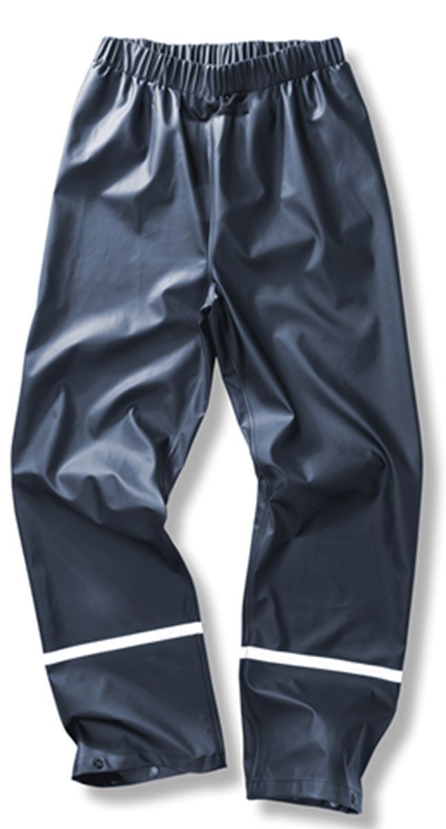 Pantalon imperméable avec bandes réfléchissantes - R916X - bleu marine