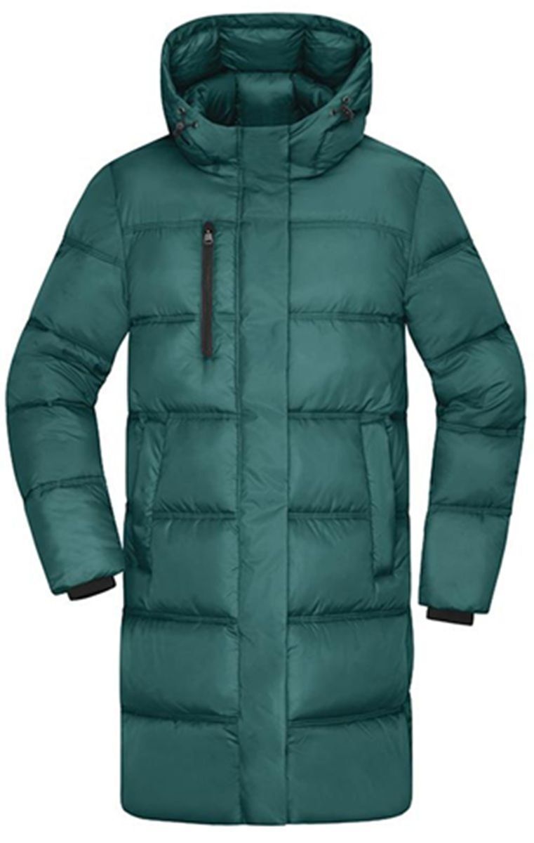 Doudoune longue - Femme - JN1367 - vert fumé