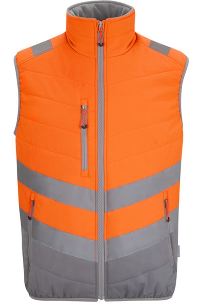 Gilet sans manches haute visibilité - TRB202 - orange fluo
