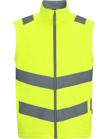 Gilet softshell haute visibilité - TRB201 - jaune fluo
