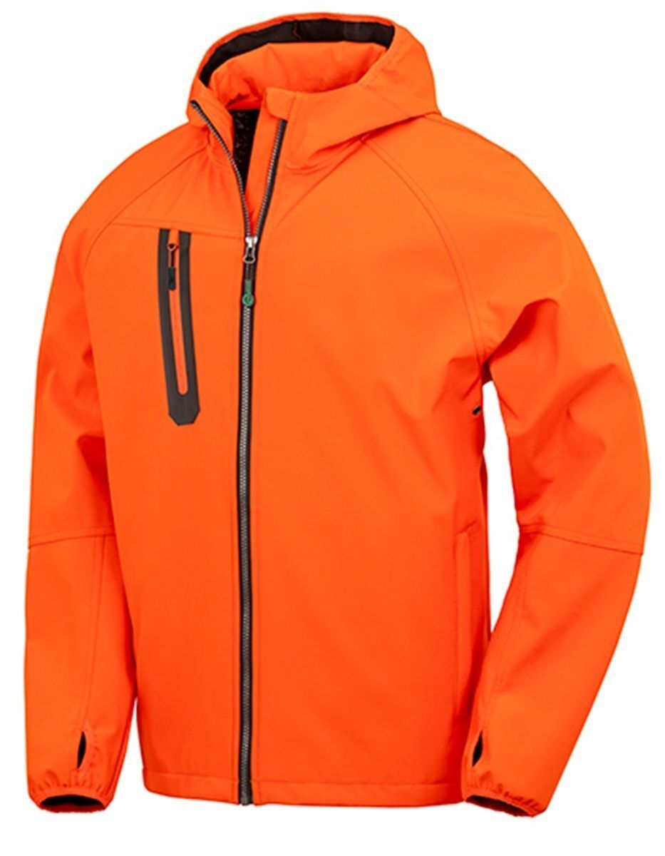 Veste softshell - R909X - orange et bleu marine
