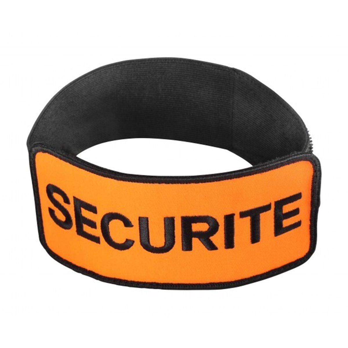 Brassard élastique brodé SECURITE - orange fluo