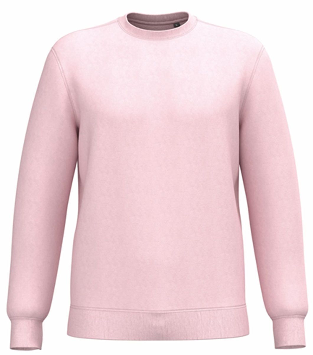 Sweat shirt recyclé - Unisexe - K4040 - rose pâle