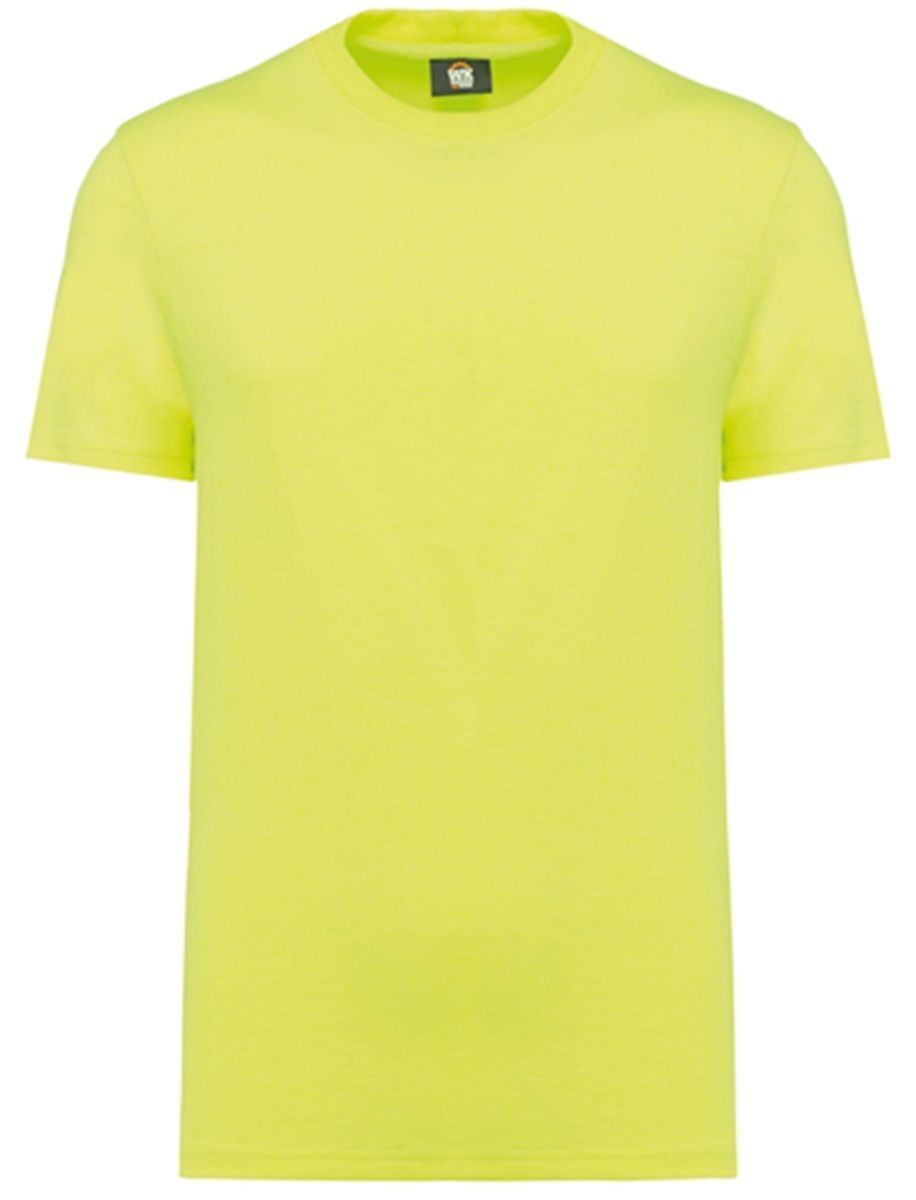 T-shirt de travail écoresponsable - Unisexe - WK305 - jaune fluo