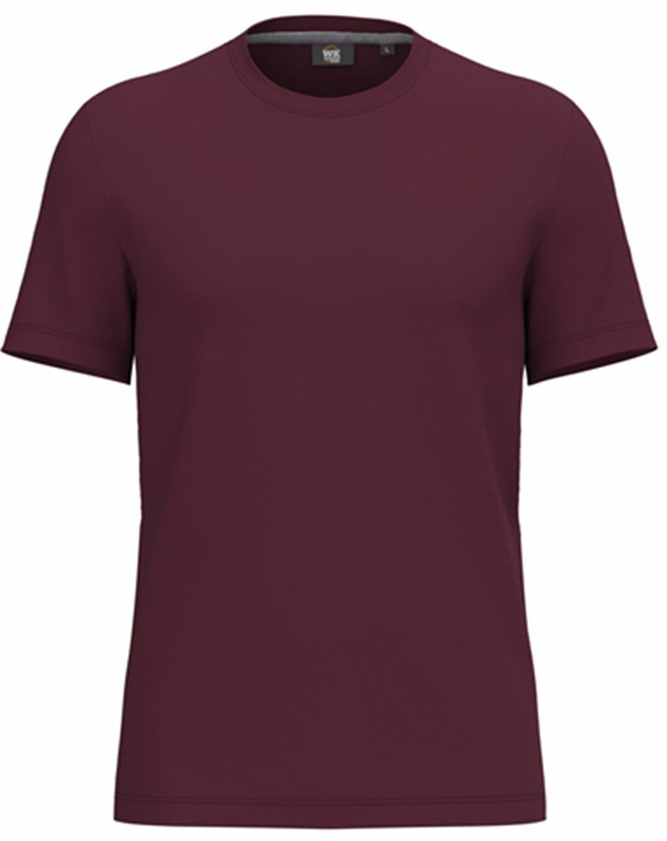 T-shirt antibactérien - Homme - WK306 - rouge vin