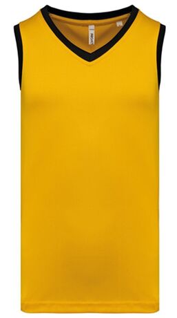 Maillot de basket - Homme - PA4050 - jaune et noir