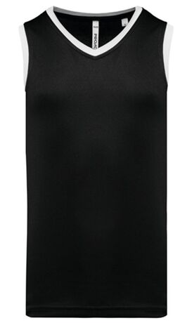 Maillot de basket - Homme - PA4050 - noir et blanc