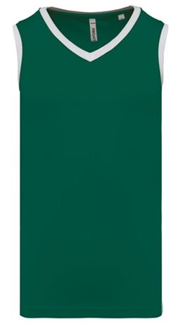 Maillot de basket - Homme - PA4050 - vert foncé et blanc