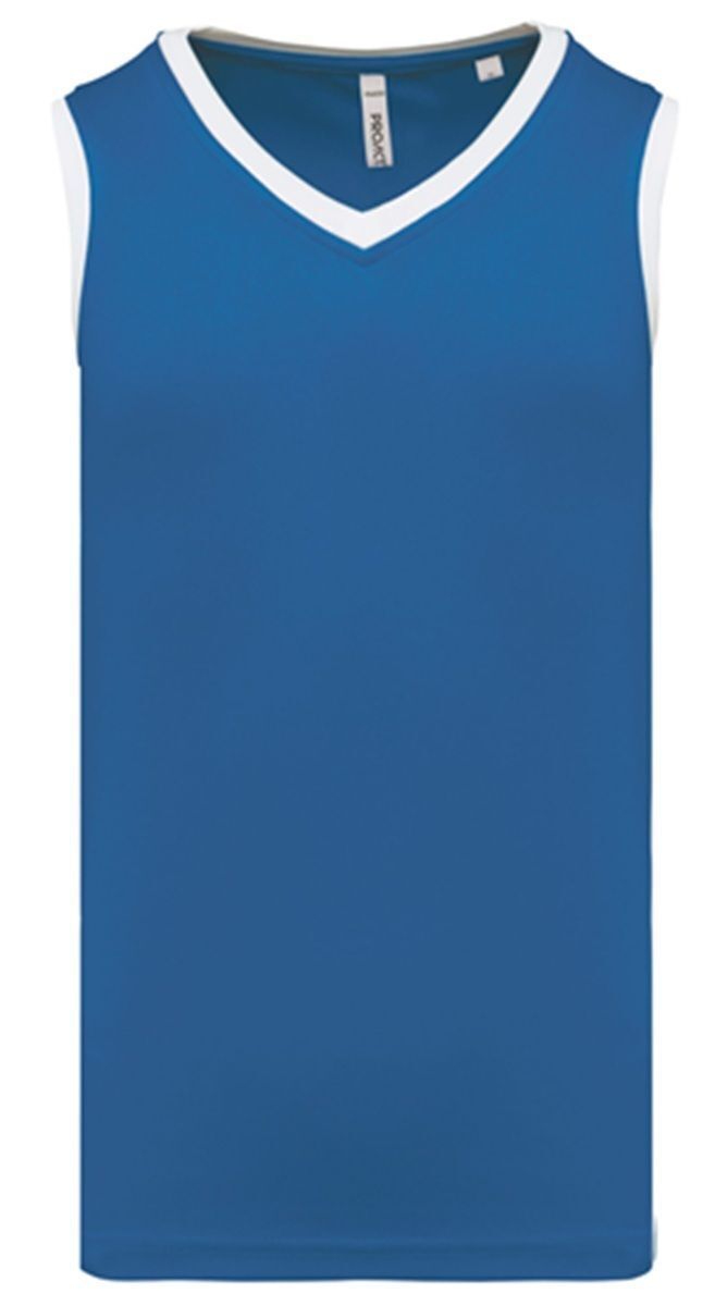 Maillot de basket - Homme - PA4050 - bleu roi et blanc