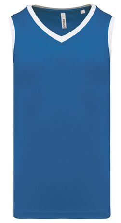 Maillot de basket - Homme - PA4050 - bleu roi et blanc