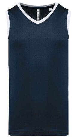 Maillot de basket - Homme - PA4050 - bleu marine et blanc