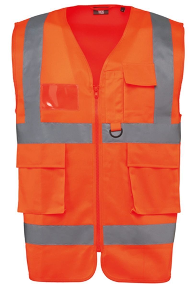 Gilet de sécurité haute visibilité - Unisexe - WK618 - orange fluo