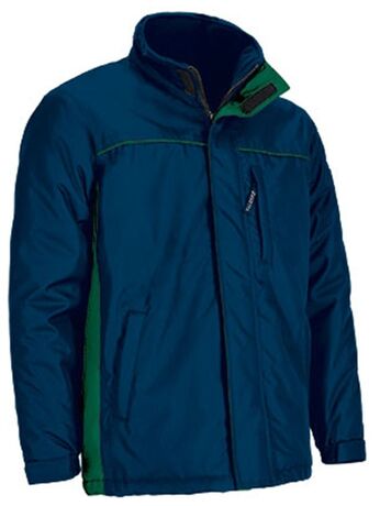 Parka de travail imperméable - Homme - REF THUNDER - bleu marine et vert kelly