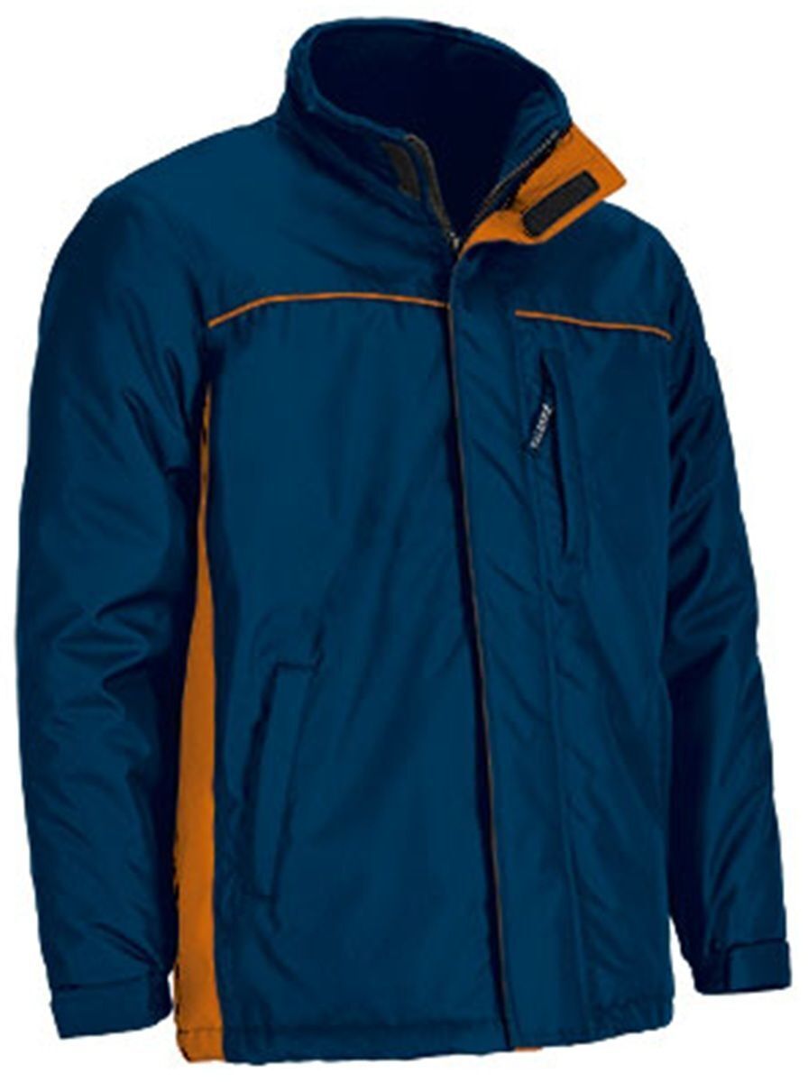 Parka de travail imperméable - Homme - REF THUNDER - bleu marine et orange