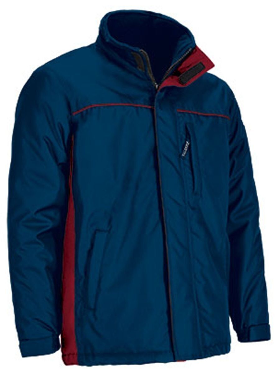 Parka de travail imperméable - Homme - REF THUNDER - bleu marine et rouge