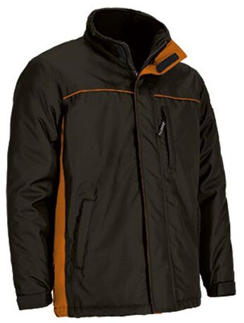 Parka de travail imperméable - Homme - REF THUNDER - noir et orange