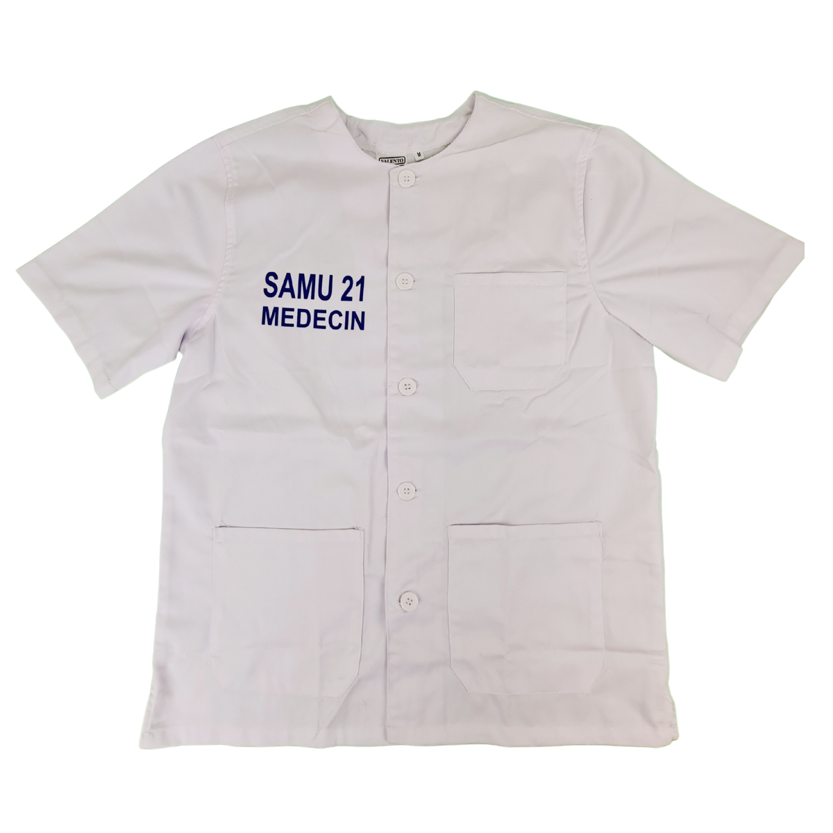 Tunique travail santé HELSINKI - personnalisée - SAMU - homme - blanc