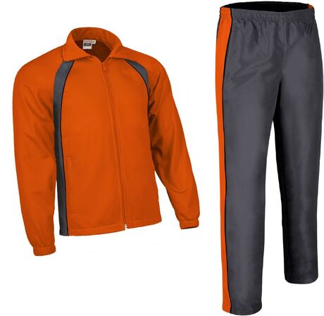 Ensemble veste pantalon survêtement - TOURNAMENT - orange et gris