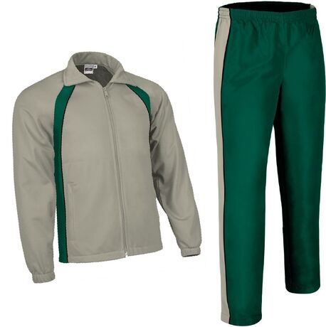 Ensemble veste pantalon survêtement - TOURNAMENT - Beige et vert
