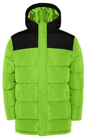 Doudoune bicolore - Unisexe - RY5075 - vert lime et noir