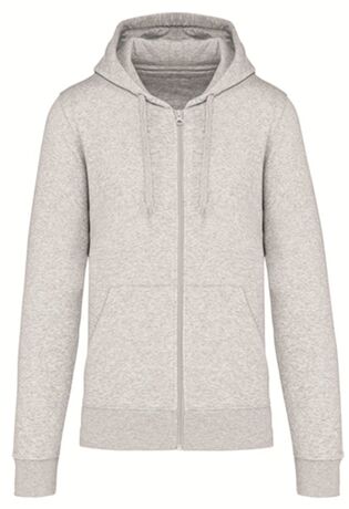 Veste à capuche zippé écoresponsable - Homme - K4030 - gris ash