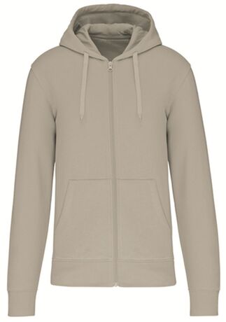 Veste à capuche zippé écoresponsable - Homme - K4030 - beige clay