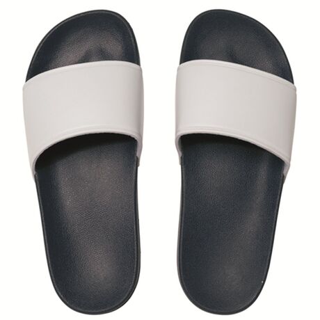 Sandales - Claquettes - Unisexe - PA970 - bleu marine et blanc