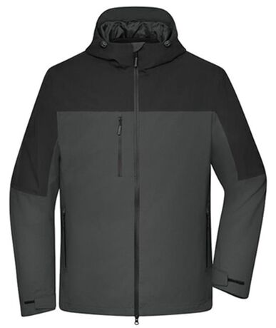 Veste 3 en 1 - Homme - JN1378 - gris carbone et noir