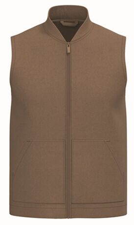 Bodywarmer rembourré à col teddy - Unisexe - PAT623 - beige camel