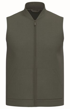 Bodywarmer rembourré à col teddy - Unisexe - PAT623 - vert kaki