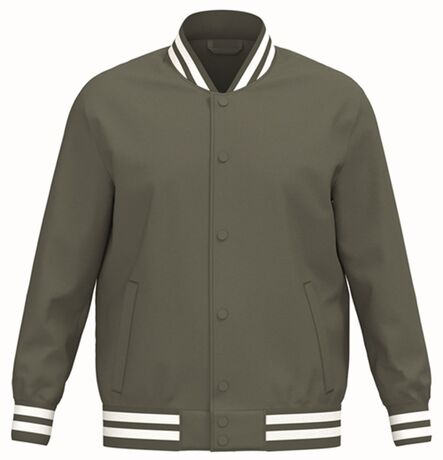 Veste teddy rembourrée - Unisexe - PAT618 - vert kaki