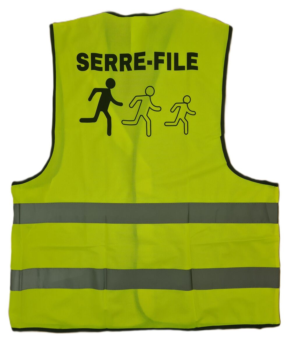 Gilet de sécurité fluo - chasuble - 2 bandes réfléchissantes ...