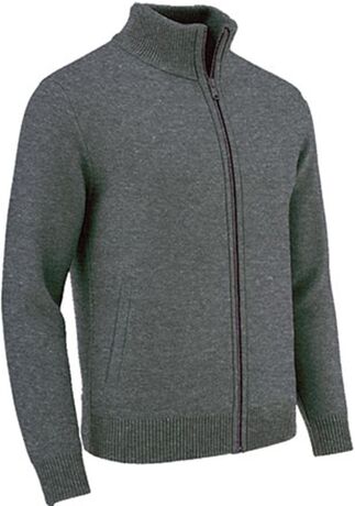 Veste, gilet, cardigan zippé - CARLO - Homme - gris anthracite chiné