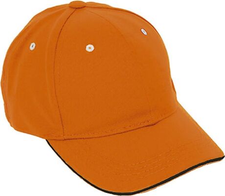 Casquette - PLAY - orange et noir