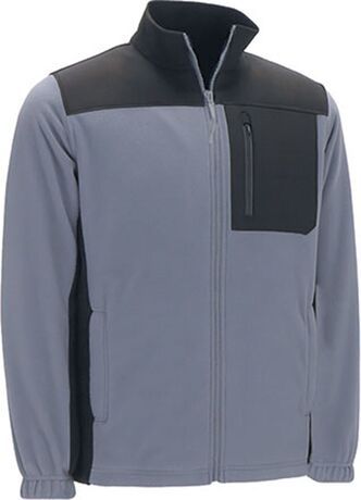 Polaire de travail - Homme - TYPHOON - gris fumée et gris charbon