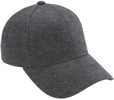 Casquette type baseball 6 panneaux - BYRON - gris anthracite chiné