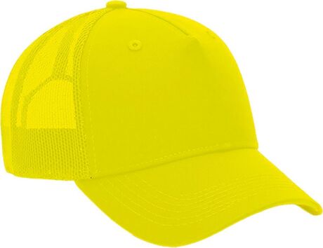 Casquette 5 panneaux - MEMPHIS - jaune fluo